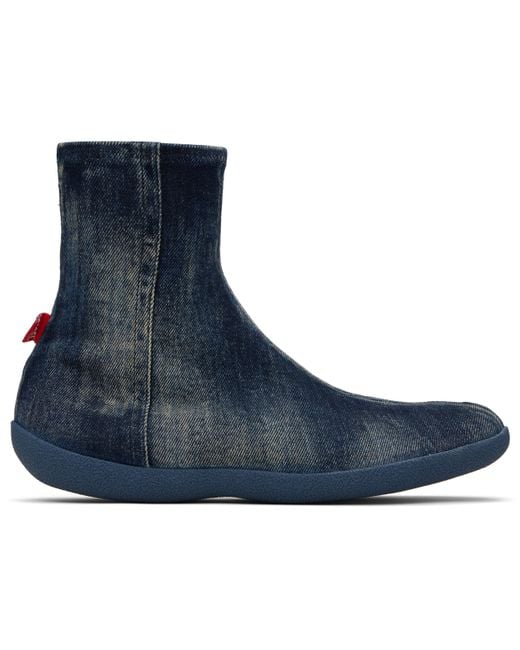 DIESEL Blue D-Shock Bt Boots for men