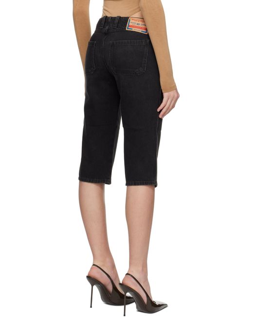 Short Keate Noir En Denim DIESEL en coloris Black
