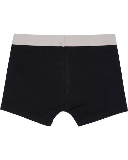 Rick Owens Black Off Temple Penta Boxer Briefs for men