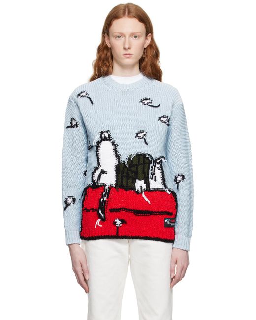 Moncler Red Blue Peanuts Edition Sweater