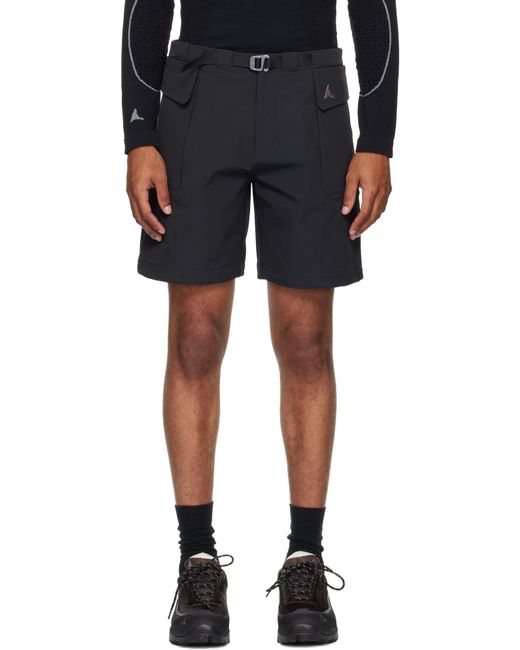 Roa Black Duty Shorts for men