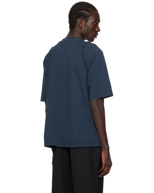 Jacquemus Blue Navy 'le T-shirt Camargue' T-shirt for men