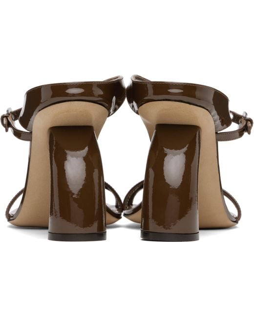 Dries Van Noten Black Strappy Sculptural Heeled Sandals