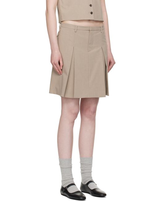 Sandy Liang Gray Jeannie Miniskirt