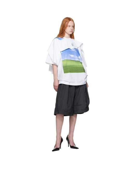 Vetements Blue Desktop Double Layered T-Shirt