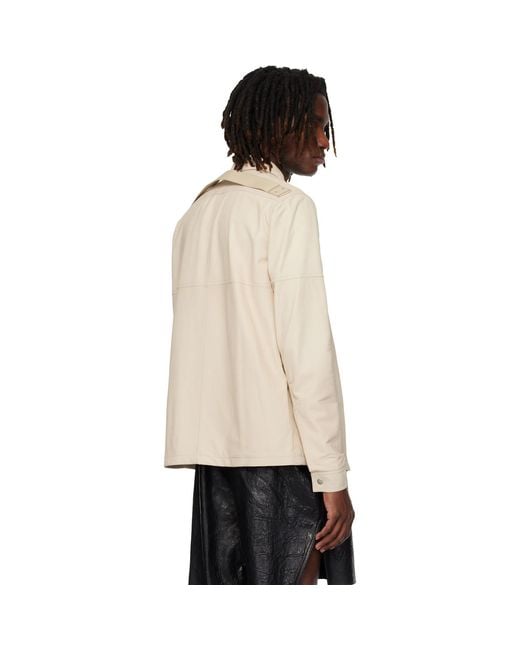 Rick Owens Black Temple Brad Leather Jacket for men