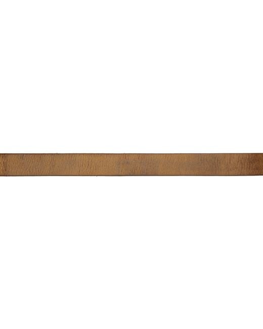 R13 Brown Double Buckle Belt