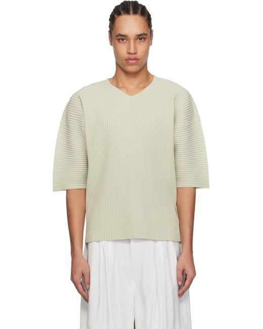T-Shirt Monthly Color March Gris Homme Plissé Issey Miyake pour homme en coloris Multicolor