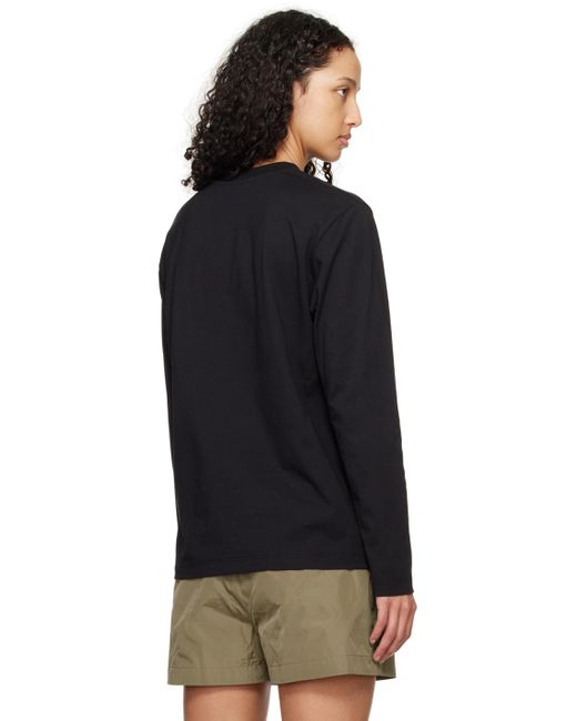 MSGM Black Micro Long Sleeve T-shirt