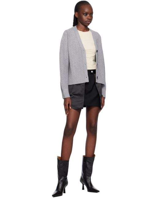 Helmut Lang Inside-out ミニスカート Black