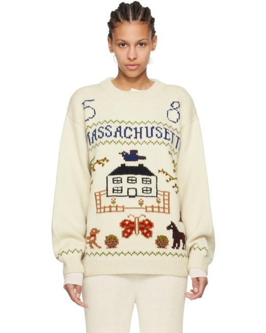 Bode Multicolor Off- Homestead Sampler Sweater