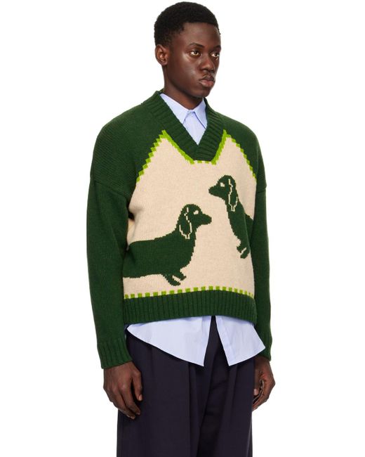 S.S.Daley Black Off- Intarsia Sweater for men