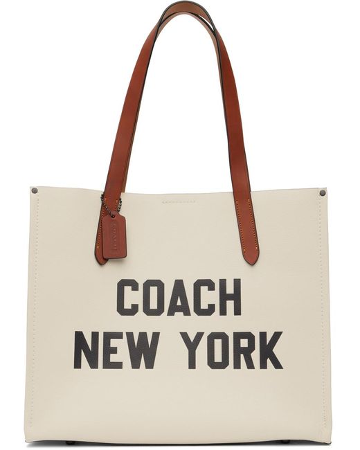COACH Offwhite Relay Tote for Men Lyst UK