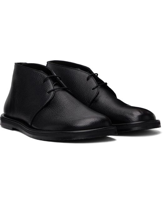 Studio Nicholson Black Woodrow Desert Boots for men