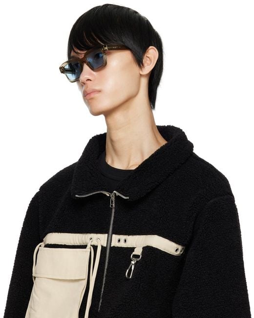 Retrosuperfuture Black Giardino Sunglasses for men