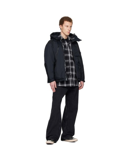 Neighborhood Blue Nanga Edition Offset Zip Down Jacket for men