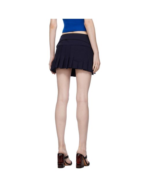 Off-White c/o Virgil Abloh Blue Off- Belted Mini Skirt