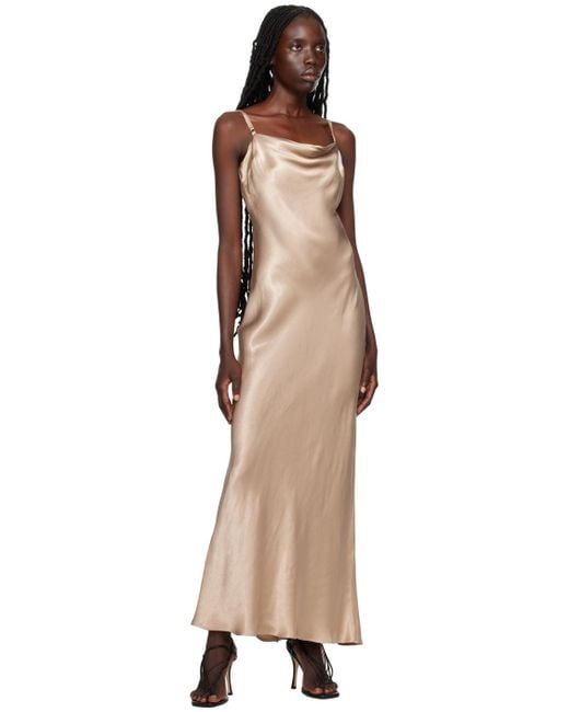Bec & Bridge Black Bec + Bridge Taupe Malia Maxi Dress