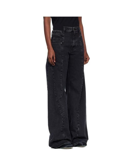 Maison Margiela Black Cut-Out Jeans