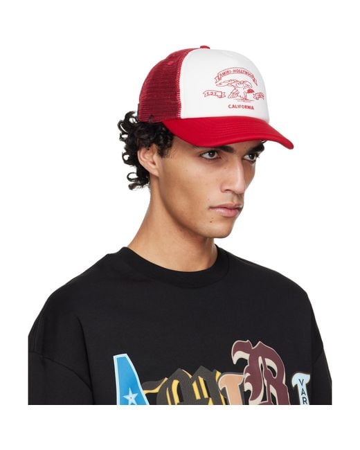 Amiri Black Eagle Trucker Cap for men