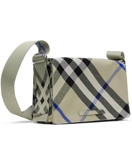 BURBERRY｜ (Check Trench Crossbody Bag (8092604)) Burberry Check Trench Crossbody Bag | REVERSIBLE