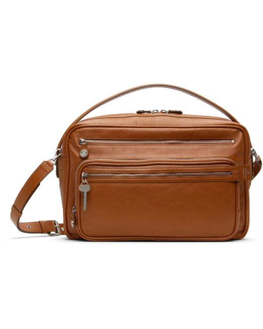 Acne Brown Camero Camera Shoulder Bag for men