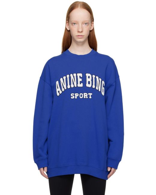 Anine Bing Blue Tyler Sweatshirt