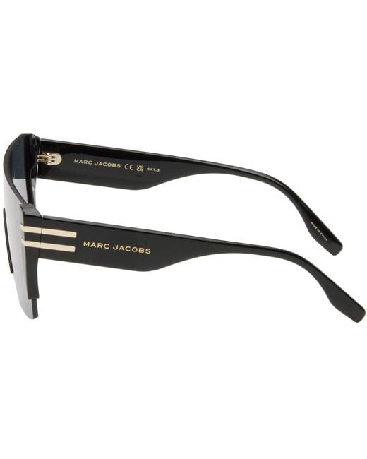 Marc Jacobs Gray Shield Sunglasses