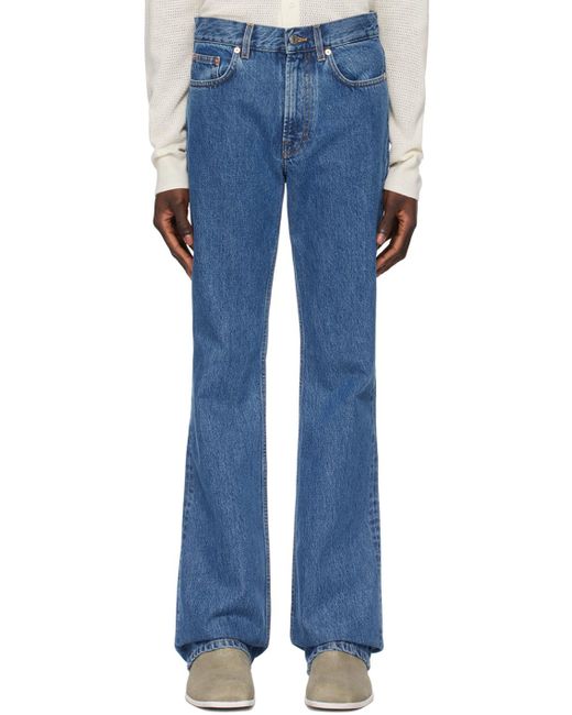 Filippa K Blue Indigo Bootcut Jeans for men