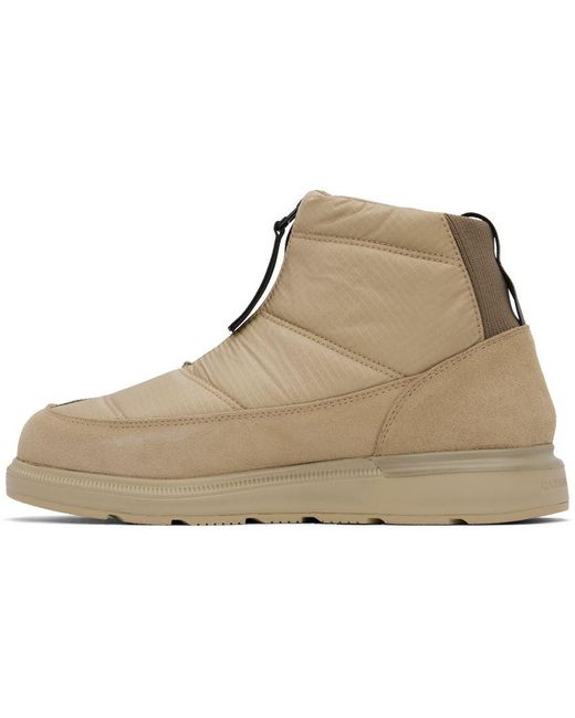 Canada Goose Beige Crofton Puffer Boots in Black for Men | Lyst