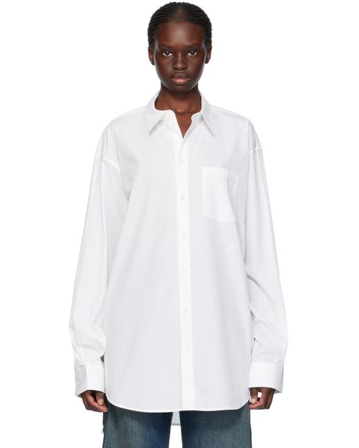 Helmut Lang White Oversized Shirt