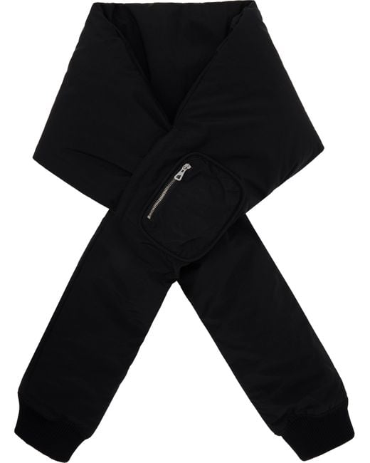 Jean Paul Gaultier Black Padded Sleeve Scarf for men