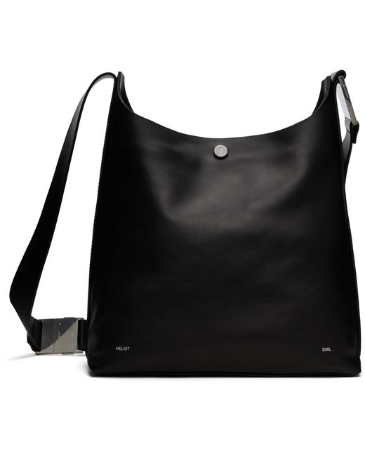HELIOT EMIL Black Mantica Bag for men