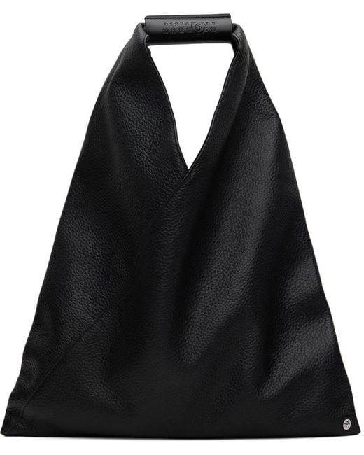 MM6 by Maison Martin Margiela Black Small Triangle Tote for men