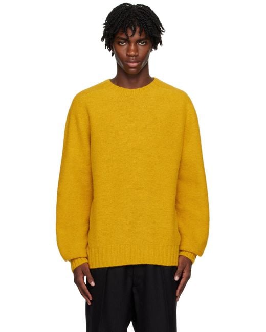 Universal Works Orange Seamless Sweater for men