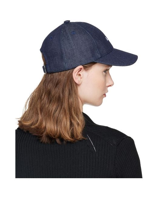 A.P.C. Blue Charlie Baseball Cap