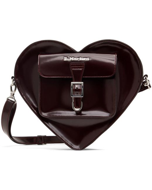 Dr. Martens Burgundy Heart Shaped Backpack in Black Lyst Australia