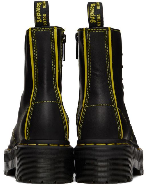 Dr. Martens Jadon Ii Neon Star Boots in Black | Lyst