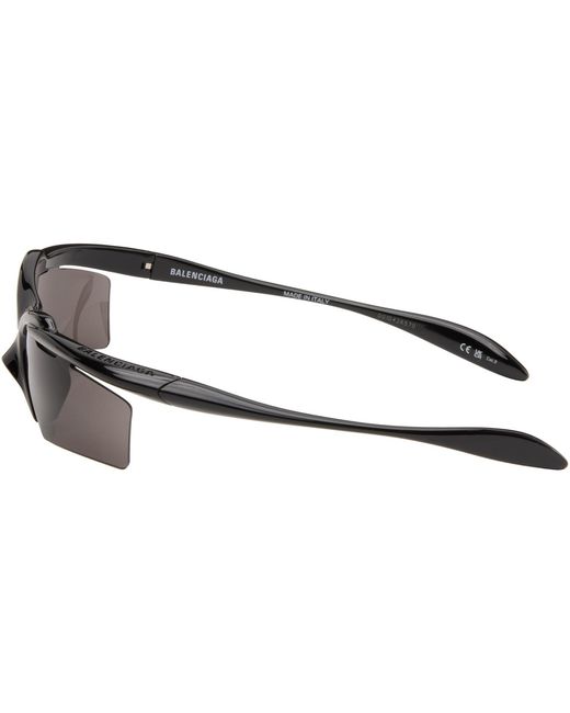 Balenciaga Black Turbo D-Frame Sunglasses for men