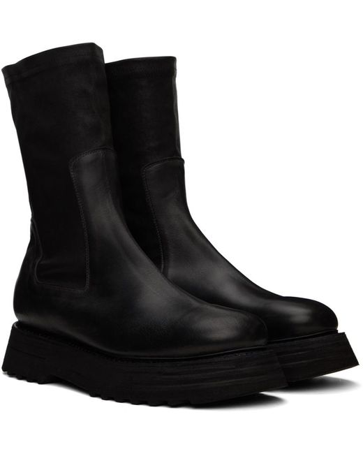Guidi Black 528v Chelsea Boots for men
