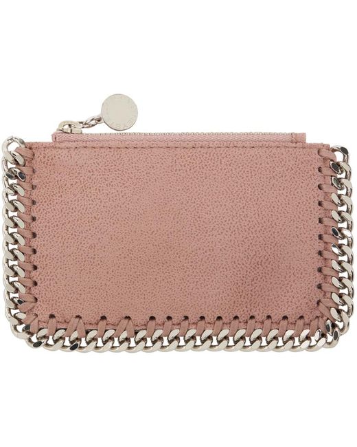 Stella McCartney Black Pink Falabella Card Holder