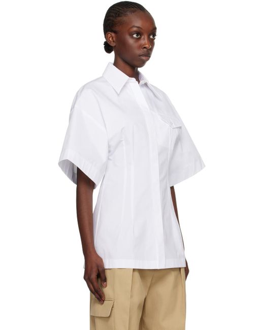 Chemise blanche à coutures princesse Sportmax en coloris White