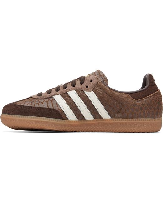 Adidas Originals Brown Samba Og Sneakers