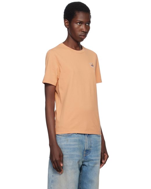 Maison Kitsuné オレンジ フォックスヘッド パッチ レギュラー Tシャツ Blue