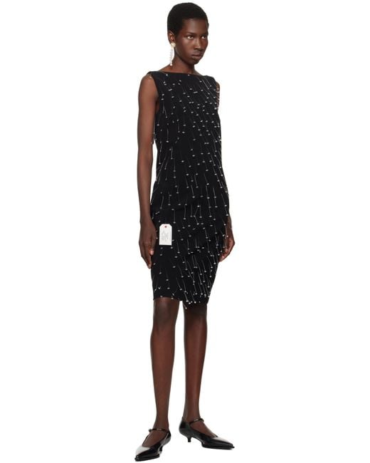 Moschino Black Faux-Pearl Single Earring