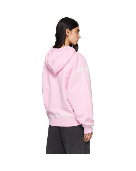 Off-White c/o Virgil Abloh Pink Spray Off Stamp Over Hoodie