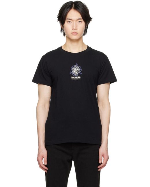 KOZABURO Black New Age T-shirt for men