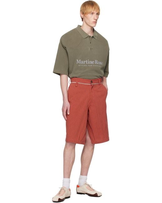 メンズ Martine Rose レッド Twisted Skate ショートパンツ Red