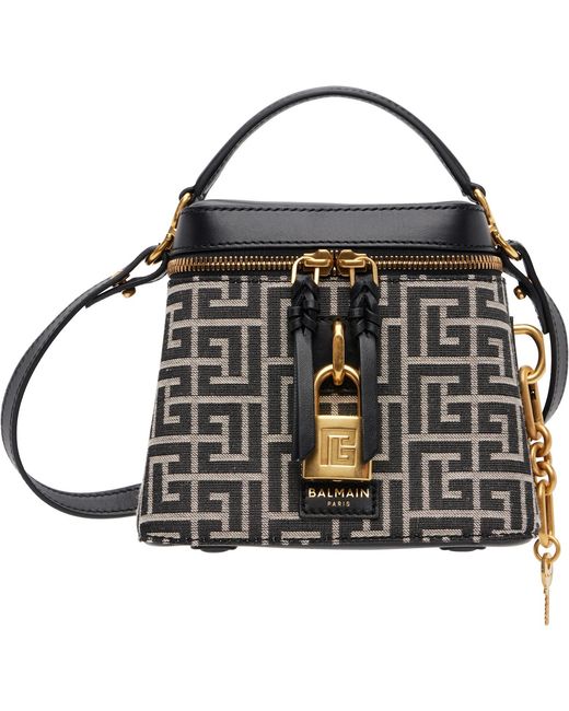Balmain Black Pulse Vanity Bag