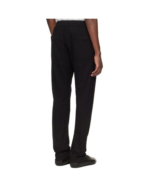 Rick Owens Black Temple Berlin Drawstring Sweatpants for men